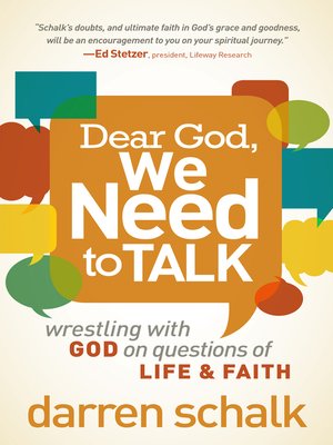 cover image of Dear God, We Need to Talk